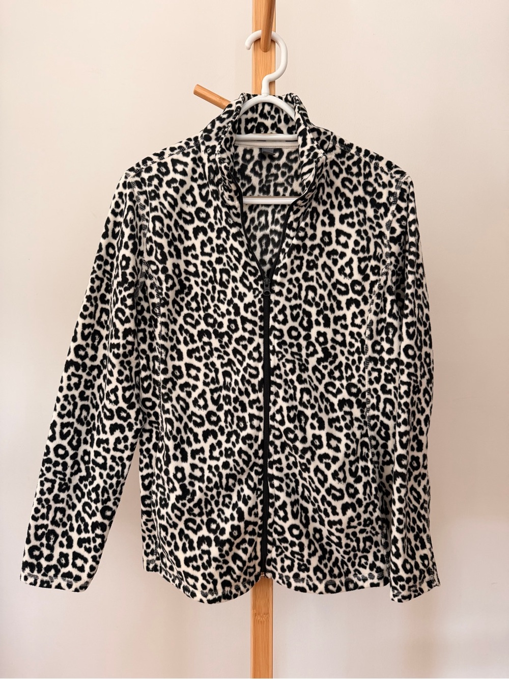 Joe Fresh | Fleece Jacket Leopard Black & White